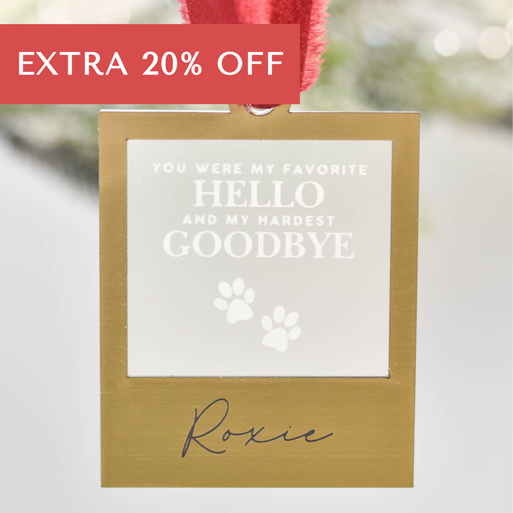 Favorite Hello Pet Memorial Ornament