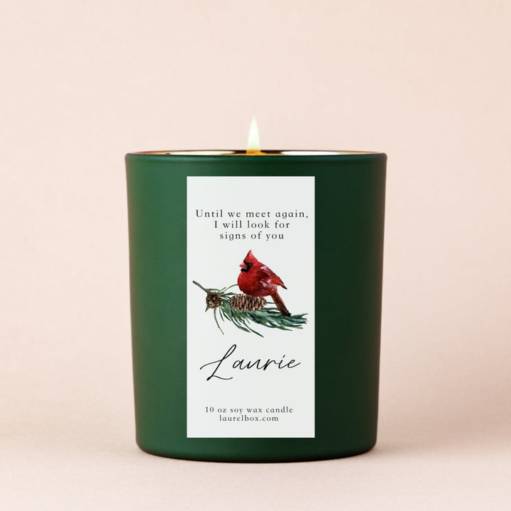 Cardinals Appear When Angels are Near Custom Candle