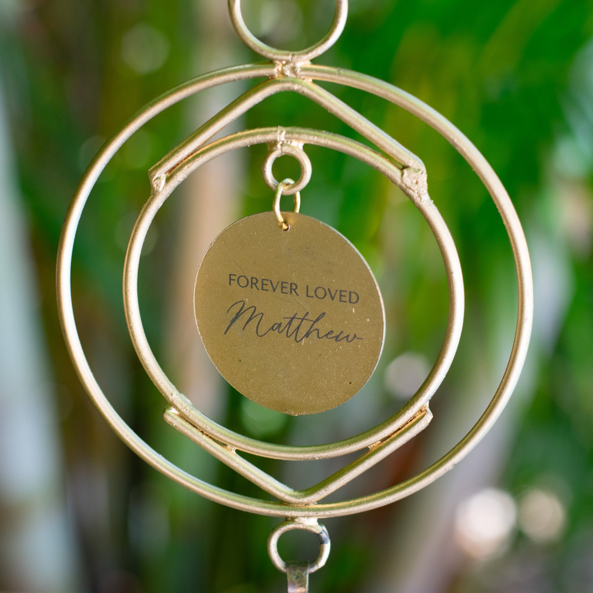 Custom Remembrance Wind Chime | Personalized Sympathy & Memorial