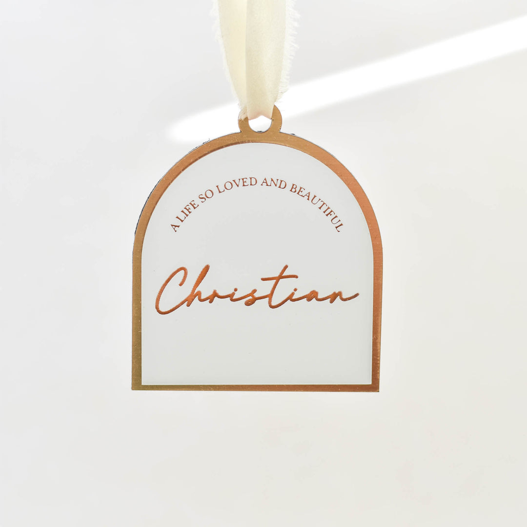 A Life so Loved and Beautiful Ornament