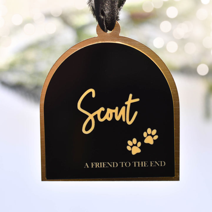 Friend to the End Pet Memorial Ornament