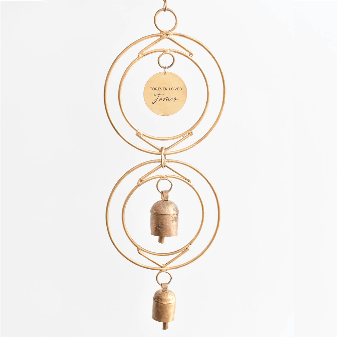 Custom Remembrance Wind Chime | Personalized Sympathy & Memorial
