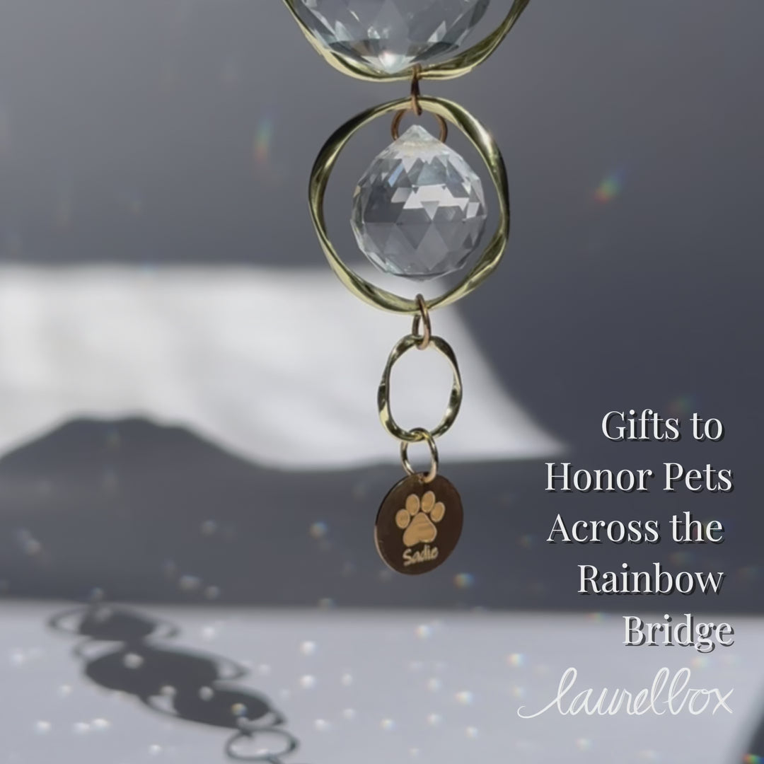 Pet Memorial Sun Catcher and Rainbow Maker