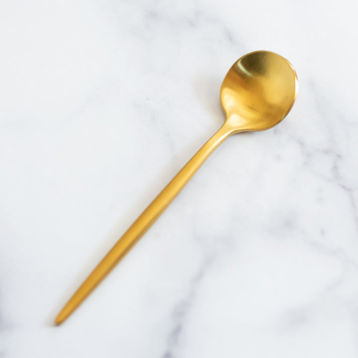 Matte Gold Teaspoon